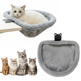 Cat Desk Bed One-Click Folding Sunken Design Space-Saving Semi-Circular Cat Desk Hammock Perch For Home Office Indoor Cats