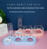 Elevated Double Pet Bowls – Tilted Feeder & Water Stand