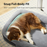 Orthopedic Dog Beds Large Sized Dog - 360 °     Oval Bolster Large Dogs Bed for Senior Dogs with Waterproof Washable Cover, Big Comfort Pet Sofa Couch with Ultra-Soft Fleece, Grey, 35"