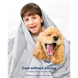 Dog Cooling Blanket and Mat, Waterproof Pet Blankets for Couch, Bed and Car Seat, Washable Reversible Dog Blanket Throw Cool an