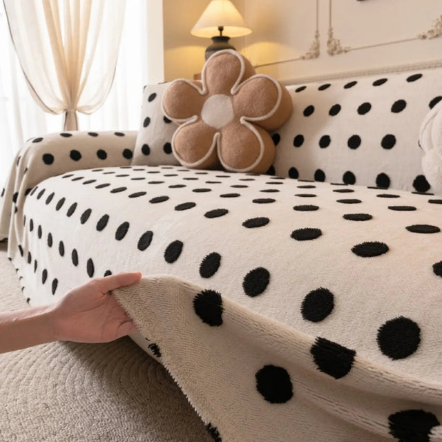 Boho Sofa Slipcover Couch Cover Living Room Pet Soft with Tassel Washable Chenille Protector Sofa Covers Throw Blanket Stylish