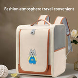 Multi-Functional Fashionable Pet Backpack Carrier: Spacious, Breathable & Portable for Cats and Dogs