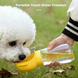 Portable Dog Water Bottle 300ml – One-Hand Travel Drinking Bowl