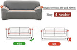 Solid Sofa Cover Stretch Anti-Slip All-inclusive Dustproof Pet Anti-Scratch Slipcover Full Wrap Sofa Couch Cover 1/2/3/4 Seater