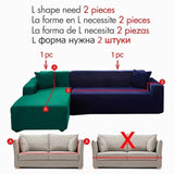 Solid Sofa Cover Stretch Anti-Slip All-inclusive Dustproof Pet Anti-Scratch Slipcover Full Wrap Sofa Couch Cover 1/2/3/4 Seater