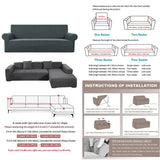 Jacquard Stretch Couch Cover Universal Sofa Covers Dog Cat Pets Friendly Washable Furniture Protector Fitted Sofa Slipcovers