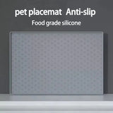 Pet Placemat Cat Dog Drinking Feeding Placemat Feeder Mats Cat Feed Mat Dog Food bowl Mat Silicone Waterproof Pet Bowl Pad