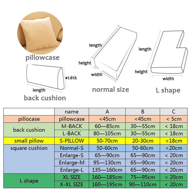 new string plush Sofa Cover Elastic Sofa Cushion Cover for Living Room Furniture Protector For Pets Removable Sofa Seat Cover