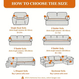 Solid Sofa Cover Stretch Anti-Slip All-inclusive Dustproof Pet Anti-Scratch Slipcover Full Wrap Sofa Couch Cover 1/2/3/4 Seater