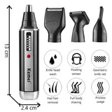 Kemei KM-6630 6631 6632 trimmer for men Nose and ear trimmer Rechargeable Trimmer For Hair Beard Nose And Ear Cleaner Grooming