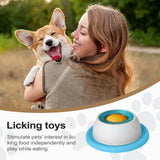 Anti-Tip Slow Feeder Lick Toy – Puzzle Bowl for Dogs & Cats