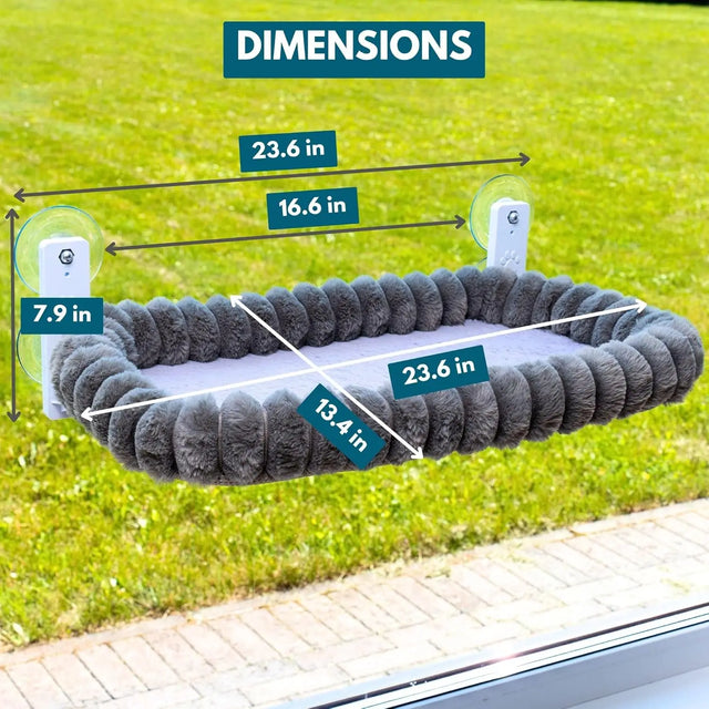 Cat Window Hammock – Suction-Cup Sunbathing Perch