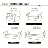 1pc Cute Cartoon Dog Print Stretch Sofa Cover, Removable Washable Couch Slipcover for Pet Lover Home Decor