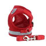 Summer Pet Dog Vest Harness and Leash Sets Reflective Mesh Harnesses for Small Dogs Pomeranian Corgi Yorkshire Puppy Arnes Perro