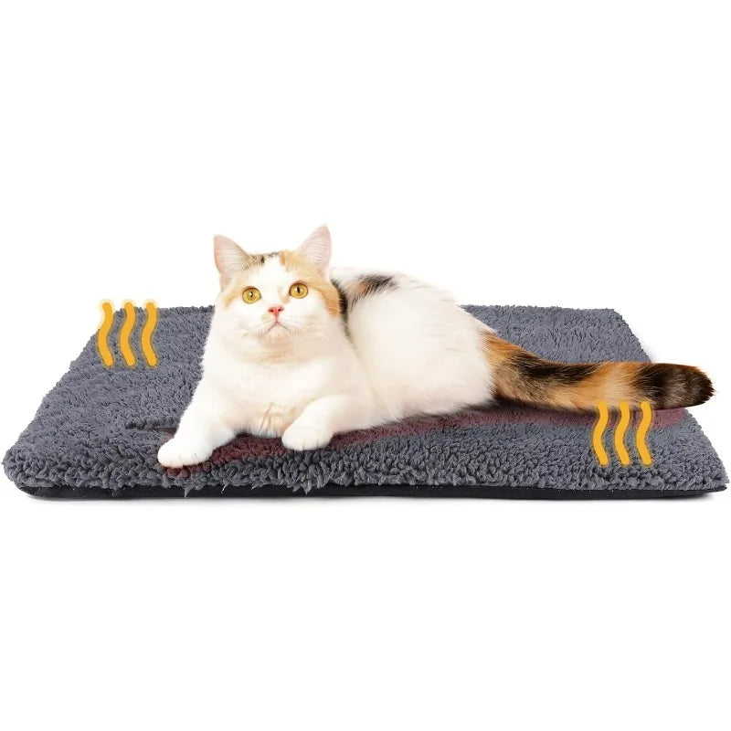 1pcs Self-Warming Pet Pad Blanket, Electric-Free Thermal Bed Mat, Anti-Slip for Cats Dogs Winter Warmth Heat Reflecting Core Pad