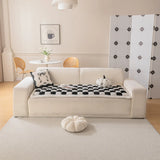 Modern And Simple Flannel Sofa Cushions 2024 New Autumn And Winter Anti Slip And Dustproof Thick Cushion Cover Cloth Towel