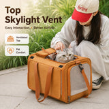 Large Capacity Pet Carrier Tote Bag Breathable Portable Oxford Fabric Shoulder Bag for Cats And Dogs
