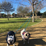 Pet Leash Nylon Double Dual Two Heads Dogs Rope 2 Way Coupler Walk Dogs Collars Harness Leads Dog Leashes