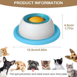 Anti-Tip Slow Feeder Lick Toy – Puzzle Bowl for Dogs & Cats