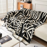 Bohemia Sofa Blanket Chenille Fabric Sofa Covers Four Seasons Universal Tassel Throw Blankets Anti-cat Scratch Protector