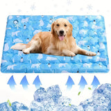 Floor Mat Cool Pet Cooling Mat Ice Gel Self Added Water Dog Cold Bed Mat Portable Durable Pet Ice Cushion For Small Big Dogs