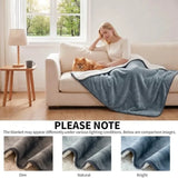 Waterproof Dog Blankets for Small Dogs, Reversible Sherpa Fleece Thick Puppy Blanket, Leakproof Spill-Proof Pet Blanket for Cat