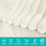 Waterproof Pet Blanket for Large Dogs and Cats - Reversible Calming Plush, Washable Furniture Cover for Couch, Bed, Car Seat, B