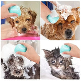 Multifunctional Bath Massage Brush for Dogs And Cats Soft Safety Silicone Puppy Grooming Tool Big Dog Cat Pet Accessories