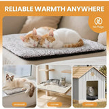 1pcs Self-Warming Pet Pad Blanket, Electric-Free Thermal Bed Mat, Anti-Slip for Cats Dogs Winter Warmth Heat Reflecting Core Pad