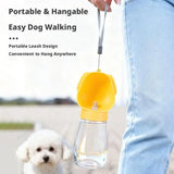 Portable Dog Water Bottle 300ml – One-Hand Travel Drinking Bowl