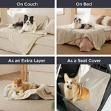 Cat Blanket for Indoor Cats - Waterproof Calming Cat Blankets for Kitten, Sherpa Fleece Pet Blanket, Soft Plush Reversible Thro