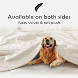Waterproof Dog Blanket Bed Cover Dog Crystal Velvet Moroccan Fuzzy Cozy Plush Pet Blanket Throw Blanket for Couch Sofa 40 * 60