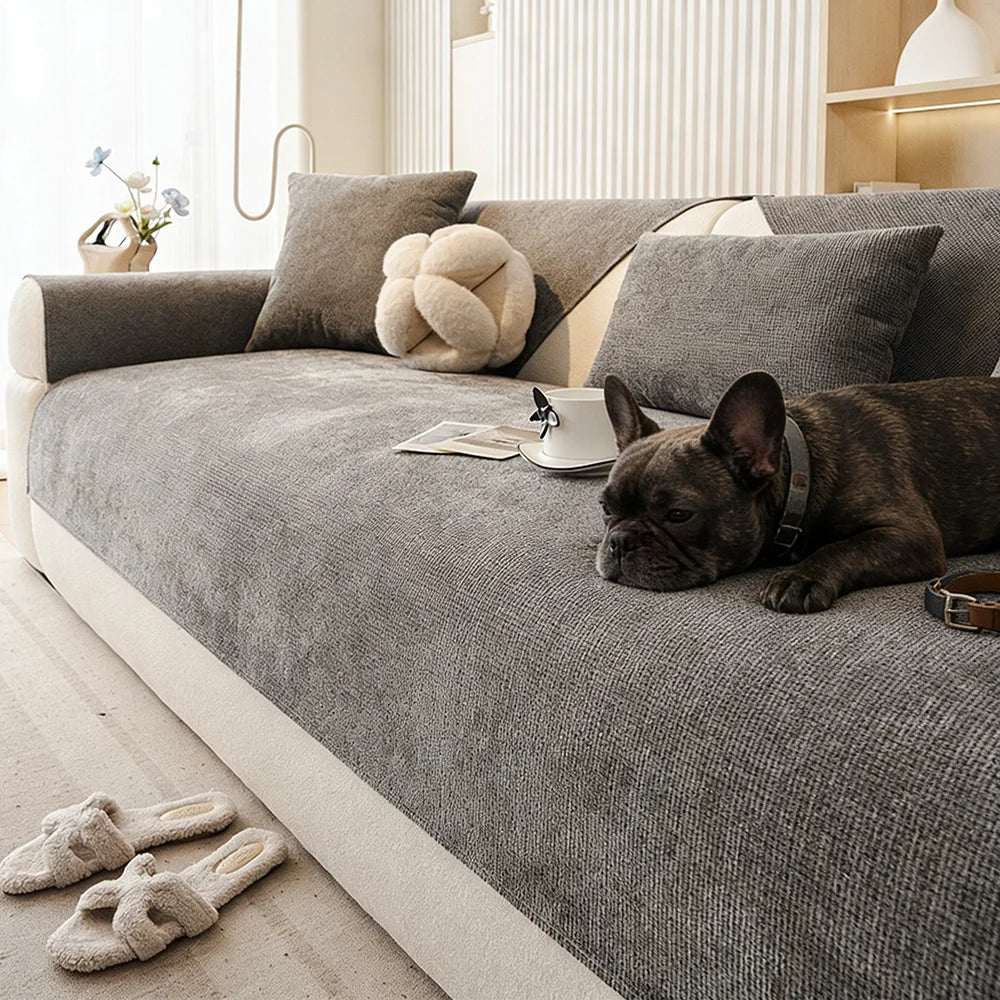 Sofa Cover Modern Simple All Season Universal Non Slip Waterproof Cat Scratch Resistant Sofa Couch Cover Cloth Backrest Towel