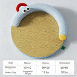 Breathable ice silk cat nest summer cooling pet bed removable washable cushion for cats  sleeping mat