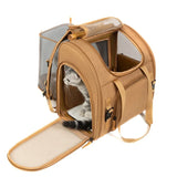 Expandable Pet Carrier Backpack, Portable Cat Travel Backpack with Breathable Mesh, Foldable Dog Carrier for Small Dogs & Cats