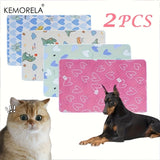 2PCS Washable Dog Urine Pads Reusable Dog Training Pad - Ultra-Absorbent Non-Slip Pet Pee Mat for Dogs Cats and Small Animals