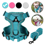Adjustable Dog Harness Leash Set for Small Medium Dogs Cats Reflective Chest Strap Pets Harnesses Vest Outdoor Puppy Supplies