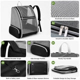 Summer Cat Carrier Backpack Breathable Mesh Small Dogs Cats Backpack for Travel Outdoor Activities Large Capacity Kitten Handbag