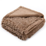 Winter Waterproof Calming Pet Blankets for Dogs Waterproof Long Faux Fur Fluffy Blanket for Doggie Cats Sherpa Fleece Warm Couc