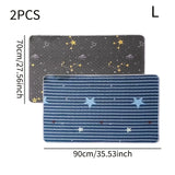 2PCS Washable Reusable Pet Urine Pads Multipurpose Floor Mat for Cats And Dogs Suitable for Dog Cages Garden Picnics All Seasons