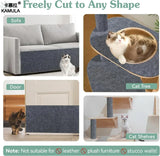 Trimmable Cat Scratch Mat Self-Adhesive Cats Scratch Carpet Anti Cat Scratcher Furniture Couch Corner Indoor Sofa Wall Protector