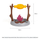 Cat and dog toys, roasted chicken leg 360° rotating food hiding and feeding device, slow-moving feeder, educational items