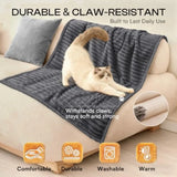 Waterproof Dog Blanket for Small Puppy Ultra-Soft Calming Cut Pile Flannel Throw Durable and Warm Furniture Protection for Couc