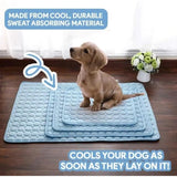 Summer Dogs Pets Cool Down Ice Silk Pad Non-slip Breathable Sofa Pet Sleeping Mat Washable Scratch-resistant Cat Dog Mattress