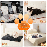 Dog Blanket for Small Medium Dogs, Calming Fleece Cat Blanket, Couch Protector Washable Sherpa Faux Fur Pet Throw for Puppy