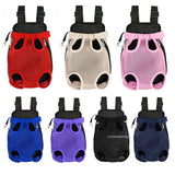Pet Cat Dog Carrier Backpack Travel Breathable Double Shoulder Bag Mesh Carrier Front Bag for Small Pet Carrying Supplies