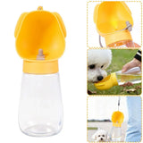 Portable Dog Water Bottle 300ml – One-Hand Travel Drinking Bowl