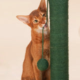 Woven Rope Cat Scratcher Board Desert Cactus Tree Sisal Cat Scratching Column Vertical Cat Claw Board Does Not Shed Crumbs