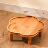 Ceramic Slow Food Bowl Anti-choking Cat Feeding Basin To Prevent Black Chin Small Dog Cat Neck Guard Wooden Frame Slow Food Bowl