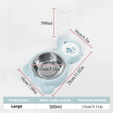 2-in-1 Gravity Water Dispenser & Food Bowl for Cats and Dogs